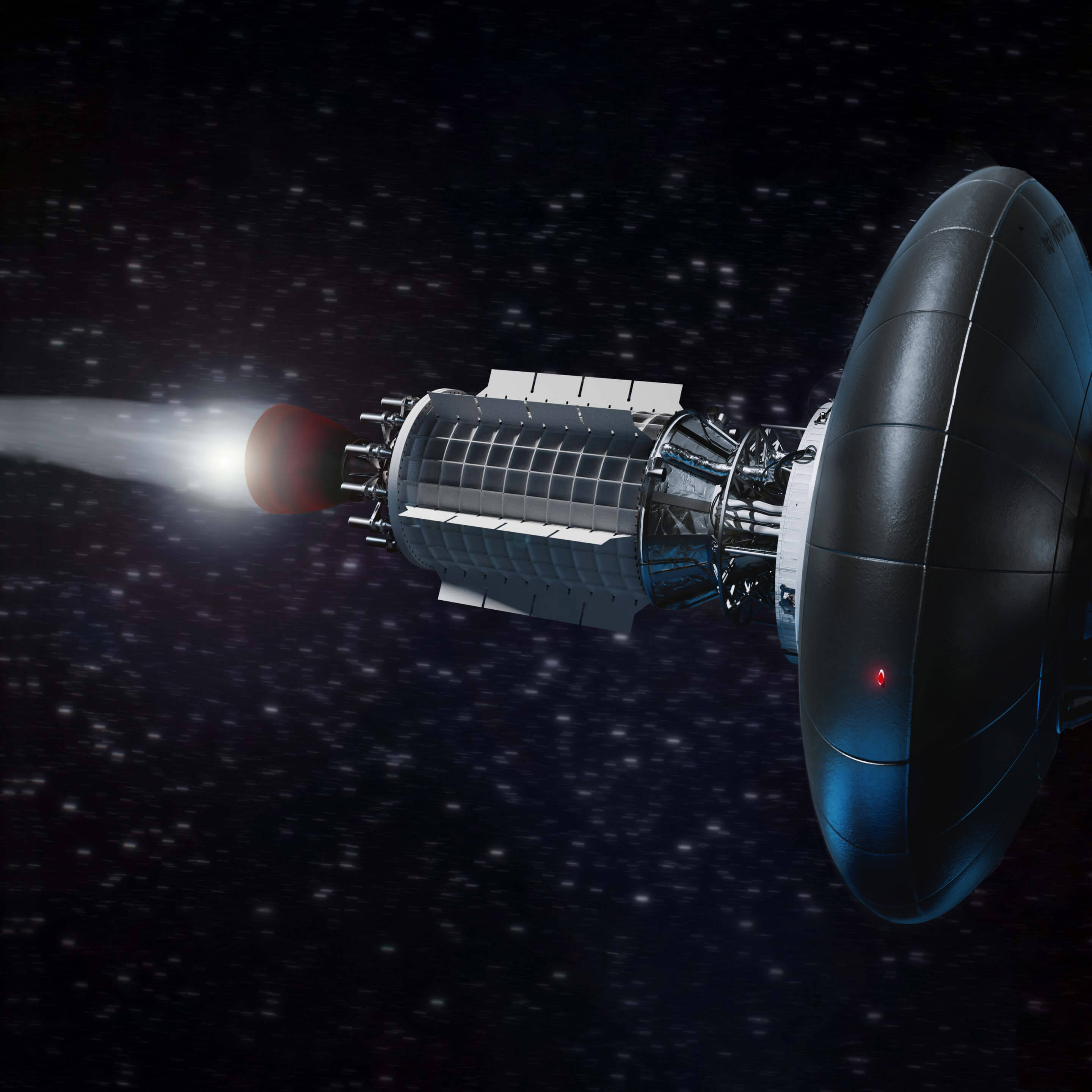 NTP system with space background.